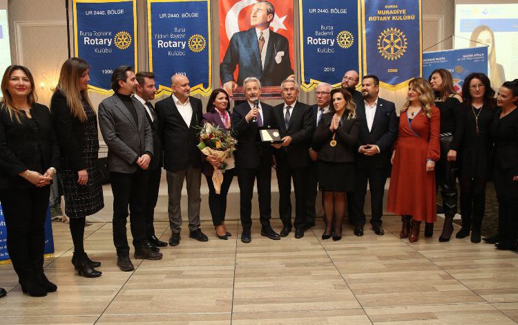 Bursa’da Bademli Rotary’dan Nilüfer’e teşekkür