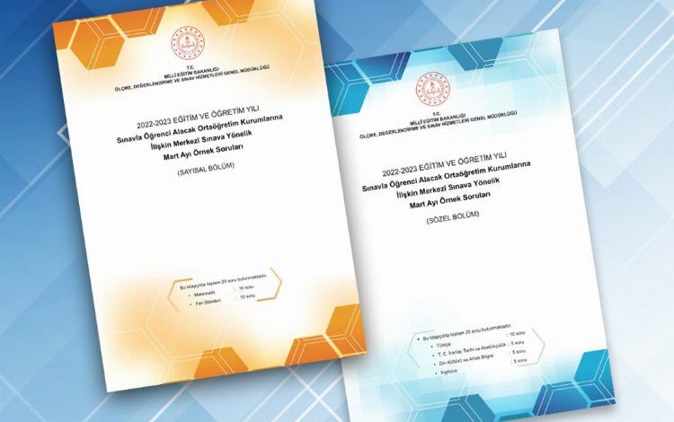 LGS Mart ayı örnek soru kitapçığı yayımlandı