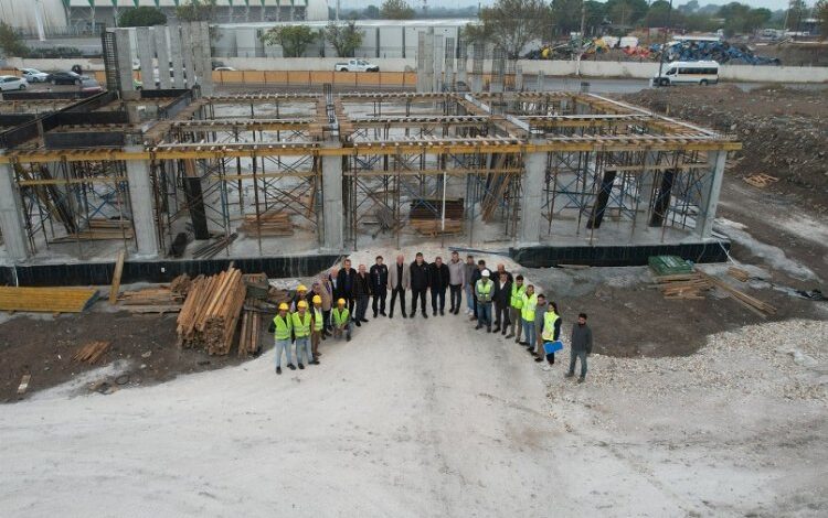 Manisa Akhisar’da yeni itfaiye binası yükseliyor