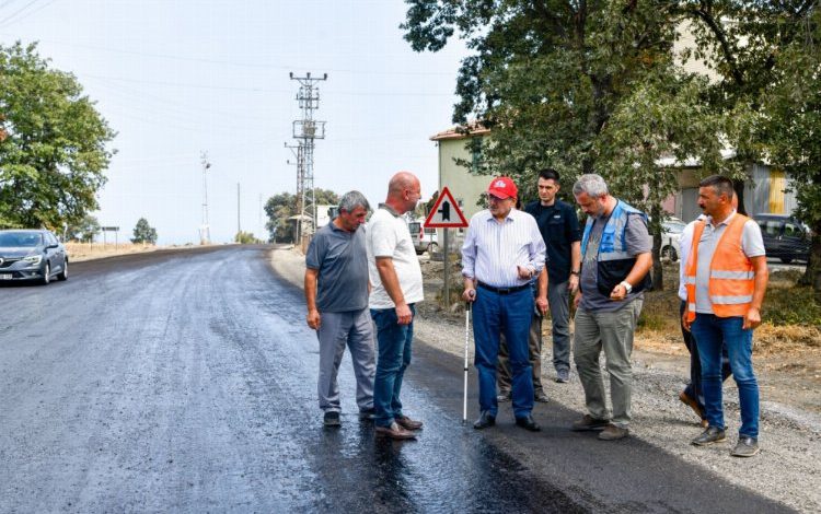 Başkan Demir, yol çalışmalarını inceledi