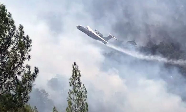 Rusya’dan kiralanan yangın söndürme uçağı Kahramanmaraş’ta düştü! Rusya’dan kiralanan yangın söndürme uçağı Kahramanmaraş’ta düştü!