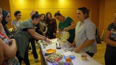 Aromatik bitkilerle sabun yaptılar