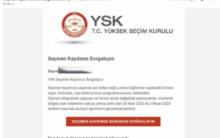 ‘Sorgulayın’ e-postasına dikkat!