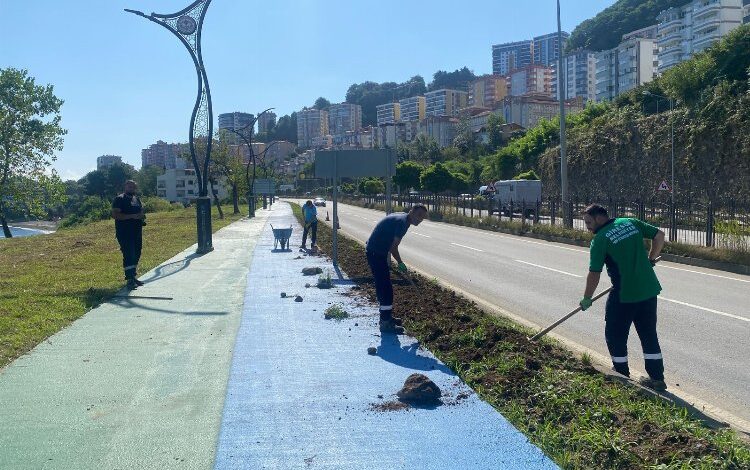 Giresun’da peyzaj alanları yenileniyor