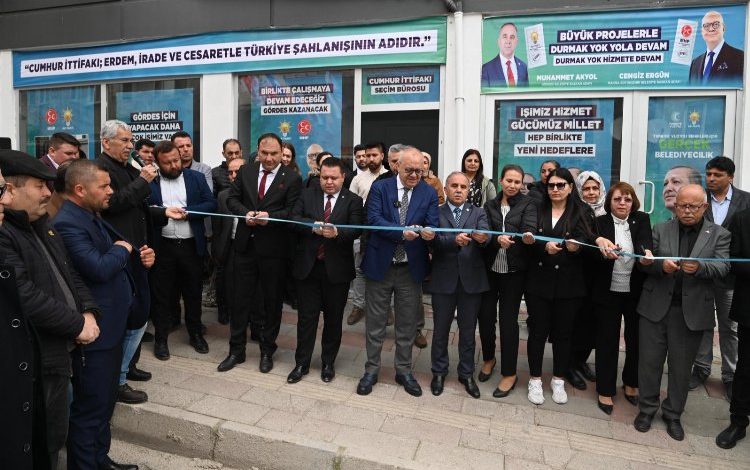 Gördes’te Cumhur İttifakı Seçim Bürosu açıldı