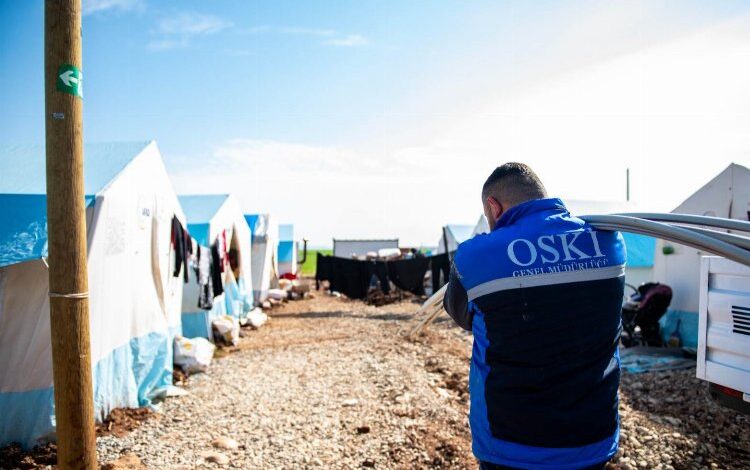 OSKİ konteyner kentlerin alt yapısını yapıyor