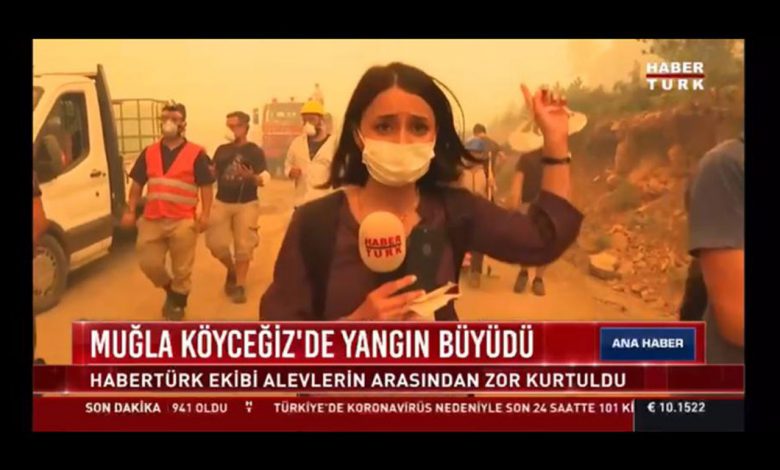 Muğla’da alevler arasında kalan muhabiri Ermaş personeli kurtardı Muğla’da alevler arasında kalan muhabiri Ermaş personeli kurtardı