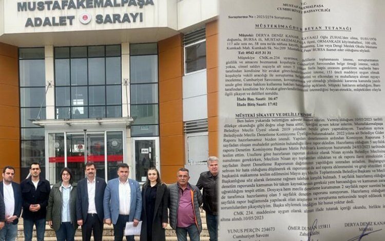 Mustafakemalpaşa Belediyesi’nde rapor skandalı!