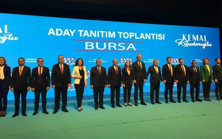 CHP Bursa Milletvekili adayları tanıtıldı CHP Bursa Milletvekili adayları tanıtıldı