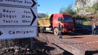 Bozburun içme suyu hattı ilerliyor