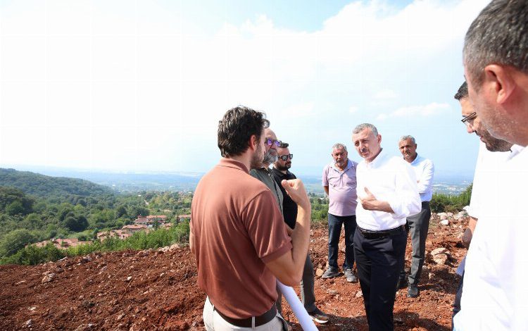 Kocaeli’de teleferik inşaatına yerinde inceleme Kocaeli’de teleferik inşaatına yerinde inceleme