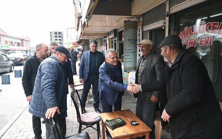 Memduh Büyükkılıç’tan garaj esnafına ziyaret Memduh Büyükkılıç’tan garaj esnafına ziyaret