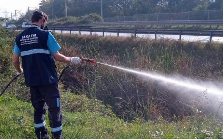 Sakarya’da kışlık ilaçlamalar devam ediyor