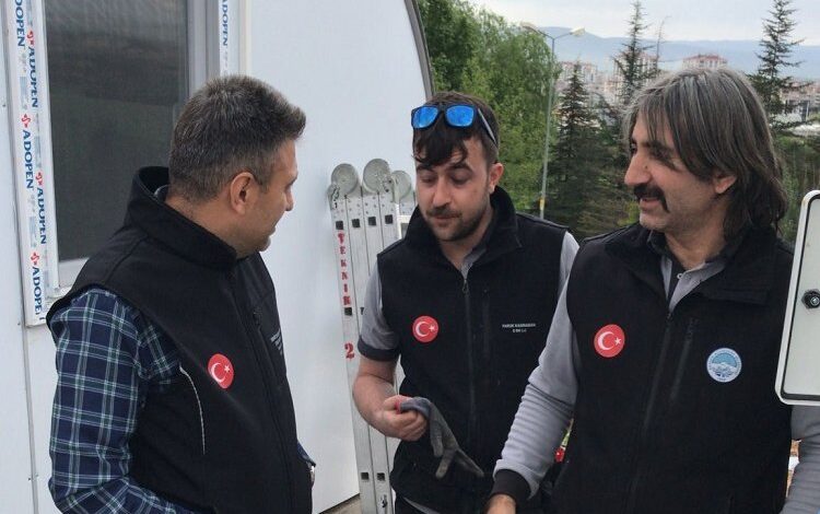 Kayseri’den Elbistan’a 100 konteyner