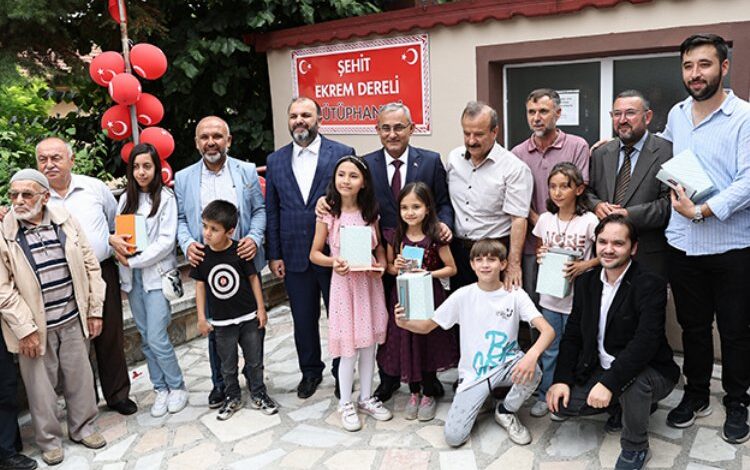 Şehit Ekrem Dereli Kütüphanesi açıldı Şehit Ekrem Dereli Kütüphanesi açıldı