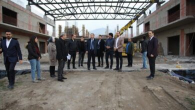 Kayseri Melikgazi’de Havacılık Lisesi’nin yapımı sürüyor