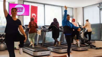 Kadınlar spor için salonları doldurdu
