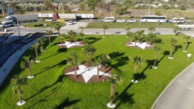 Muradiye OSB kavşağında peyzaj çalışması