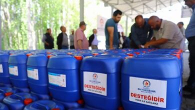 Denizli’de alabalık üreticisine 10 bin 300 litre dezenfeksiyon