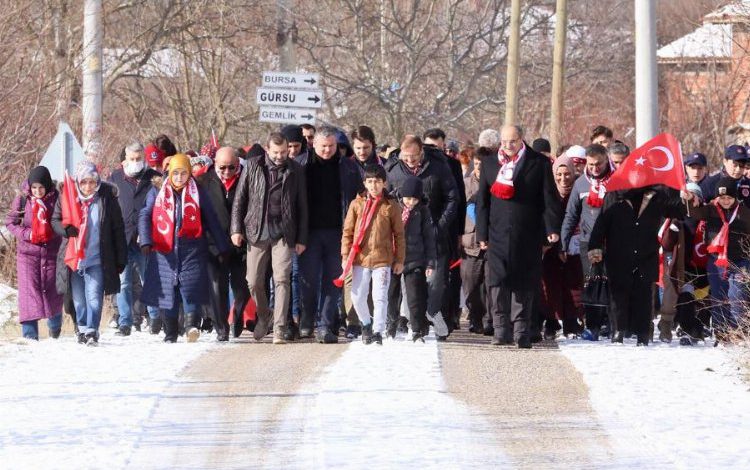 Bursa’da Gürsulular Sarıkamış Şehitleri’nin izinde yürüdü