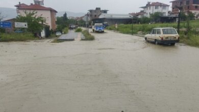 Manisa Selendi’de sağanak yağışa yoğun mesai