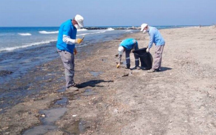 Hatay sahillerinde temizlik çalışmalarına aralıksız devam Hatay sahillerinde temizlik çalışmalarına aralıksız devam