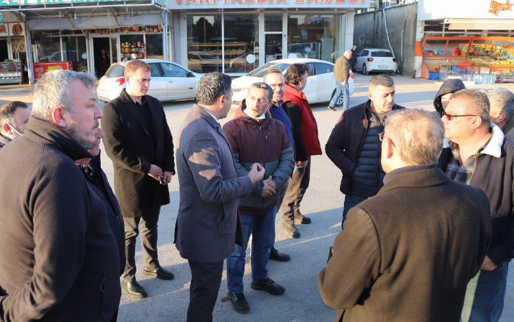 İzmir Menderes çevre yolundaki esnafa destek İzmir Menderes çevre yolundaki esnafa destek