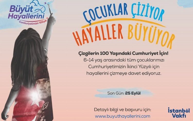 İstanbul’da çocuklar Cumhuriyet için çiziyor İstanbul’da çocuklar Cumhuriyet için çiziyor