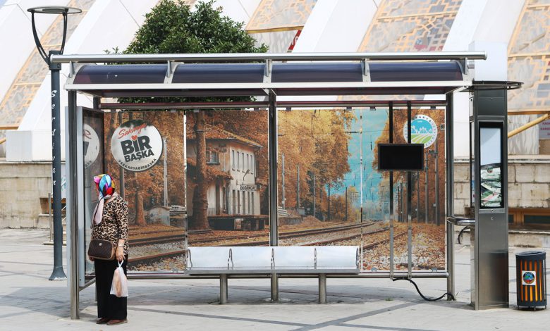 Otobüs duraklarından Sakarya tanıtımı Otobüs duraklarından Sakarya tanıtımı