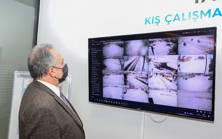 Kayseri Talas’tan kar çalışması Kayseri Talas’tan kar çalışması