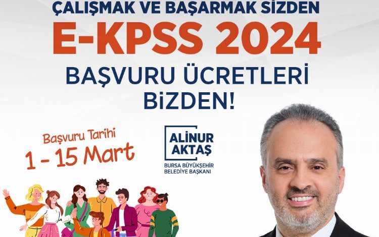 Bursa’da EKPSS başvuru ücretleri de Büyükşehir’den Bursa’da EKPSS başvuru ücretleri de Büyükşehir’den