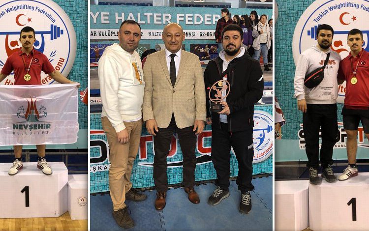 Nevşehir Belediyesi halterde şampiyon