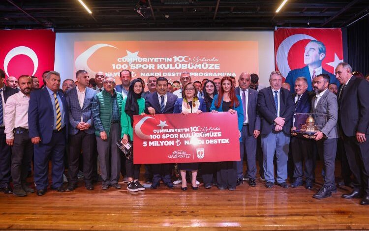 Gaziantep’ten amatör spor kulüplerine 5 milyon TL Gaziantep’ten amatör spor kulüplerine 5 milyon TL