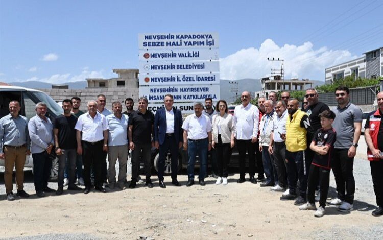 Nevşehir Hatay’a sebze hali yaptırıyor