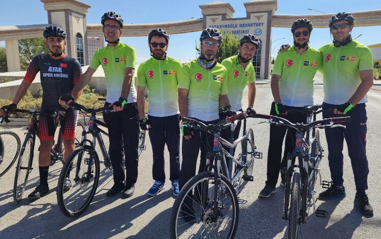 Görme engelliler farkındalıkiçin 100 kilometre pedalladı