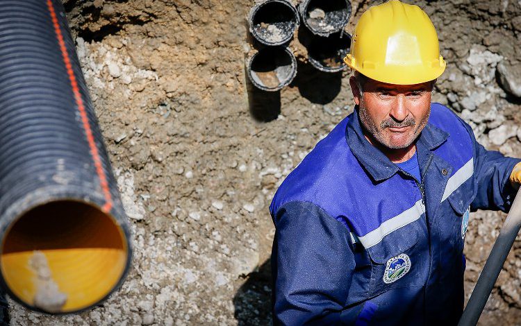 SASKİ’den basınç kırıcı vana odası SASKİ’den basınç kırıcı vana odası