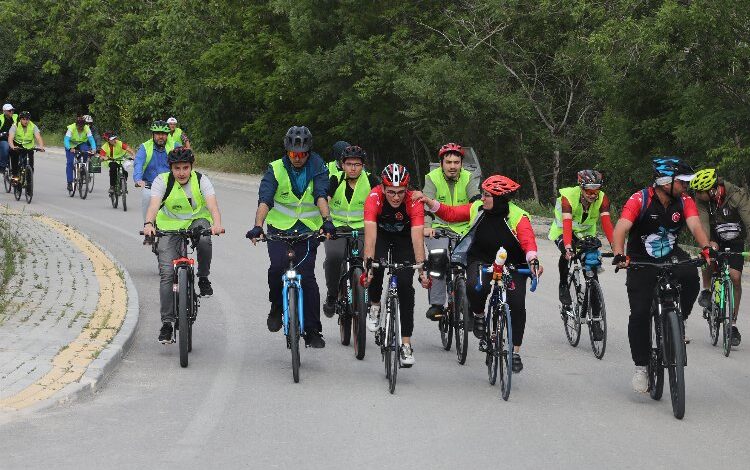 Konya’da bisikletle farkındalık sürüşü