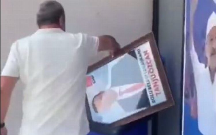 İhracı kesinleşen Tanju Özcan’ın fotoğrafı çöpe atıldı! İhracı kesinleşen Tanju Özcan’ın fotoğrafı çöpe atıldı!