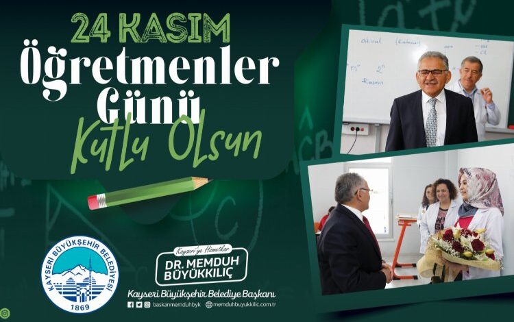 Memduh Büyükkılıç’tan 24 Kasım mesajı