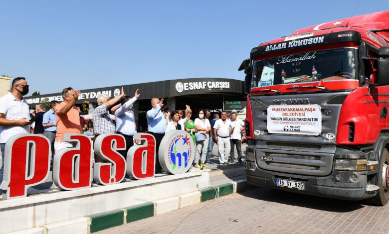 Mustafakemalpaşa’dan Muğla’ya yardım eli Mustafakemalpaşa’dan Muğla’ya yardım eli