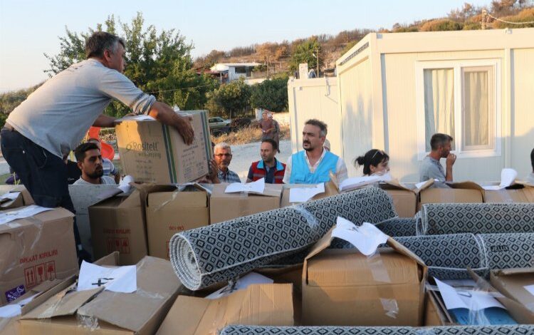 Manisa Saruhanlı’da yangının yaraları sarılıyor