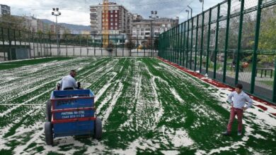 Bursa’da saha ve zeminler spora elverişli hale getiriliyor