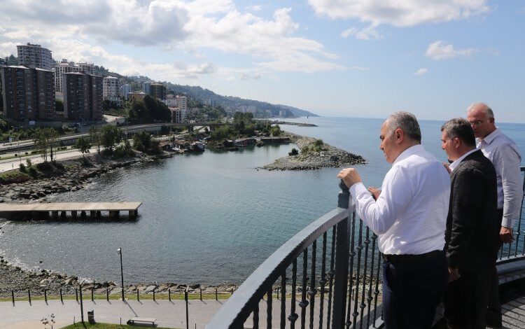 Rize’de devam eden yatırımlara yerinde inceleme