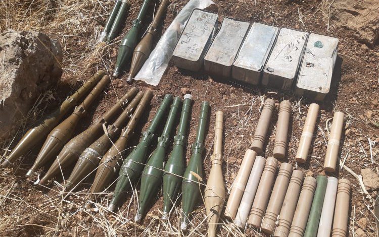 Pençe Kilit’te çok sayıda mühimmata el konuldu