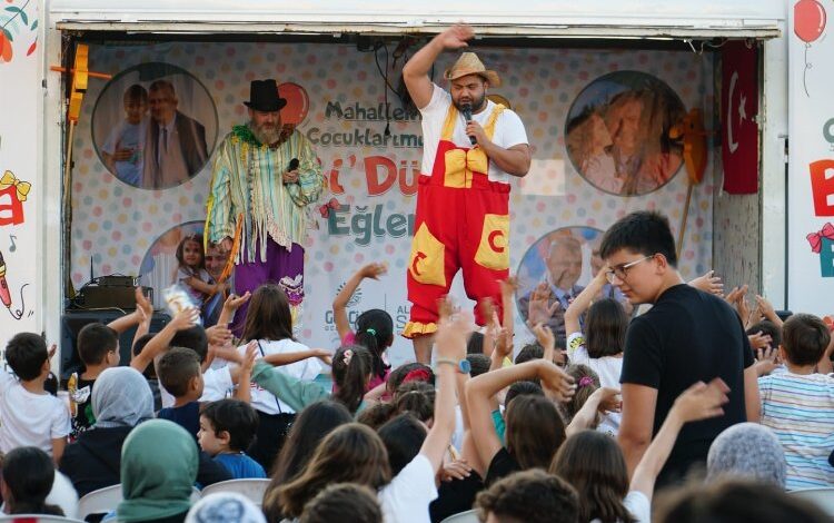 Gölcüklü çocuklar eğlenceyi sevdi