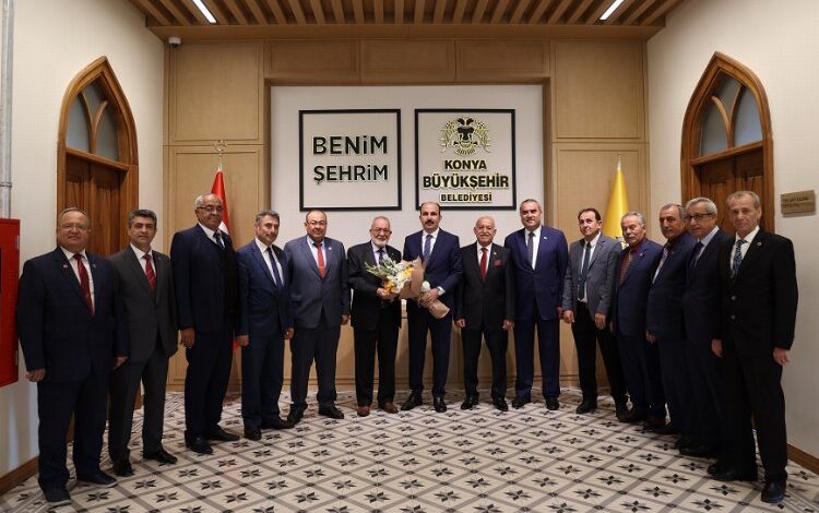 Konyalı muhtarlardan Başkan Altay’a ziyaret