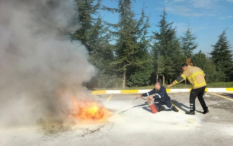 Büyükşehir İtfaiyesi’nden İZAYDAŞ’a eğitim