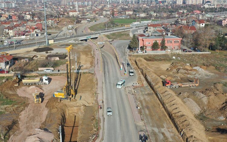 Konya’da Taşköprü altgeçidinde düzenleme çalışmaları
