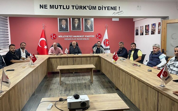 Burak İşçimen’den MHP Keşan’a ziyaret