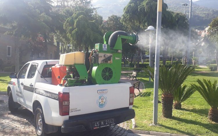 Manisa ilaçlama çalışmalarını sürdürüyor Manisa ilaçlama çalışmalarını sürdürüyor